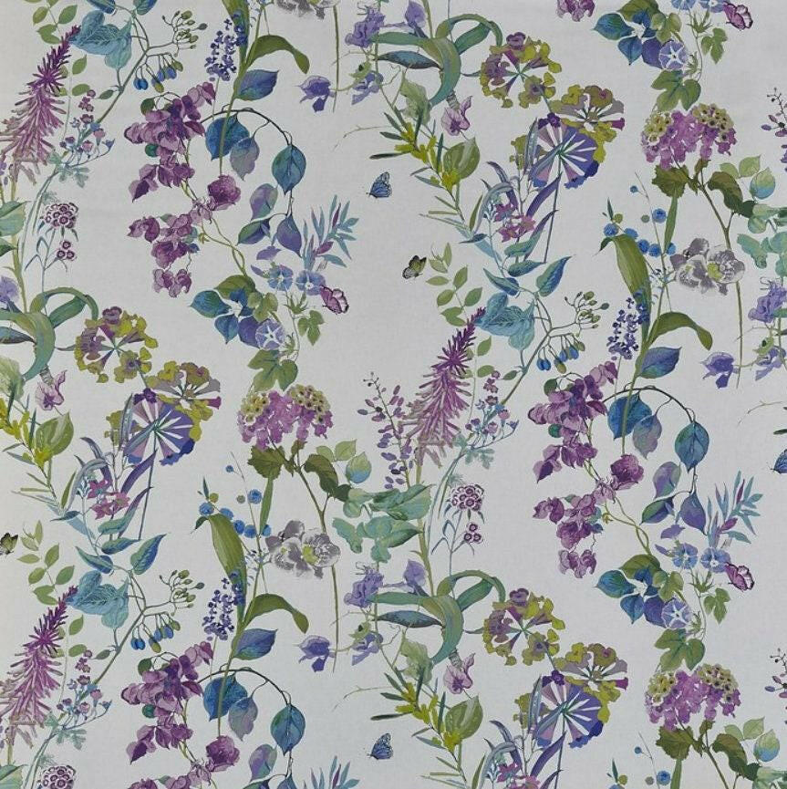 Prestigious - Bougainvillea - Wisteria - Delightful Floral Botanical Cushion Cover - Handmade Throw Pillow - Designer Home Decor.