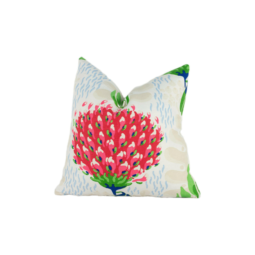 Thibaut - Tiverton - Red - Stunning Designer Cushion Cover Home Décor Throw Pillow.