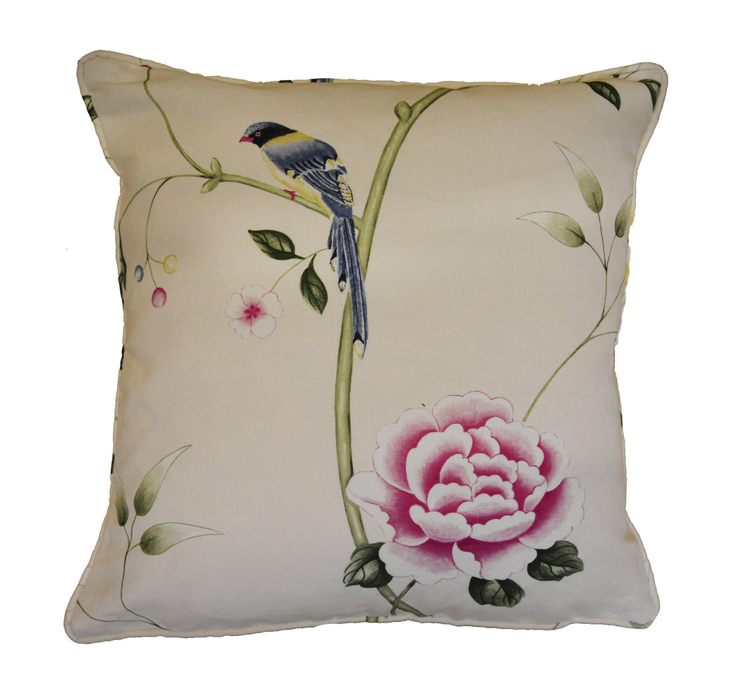 Sanderson - Pavilion - Chintz - Cushion Cover Throw Pillow Designer Home Decor.