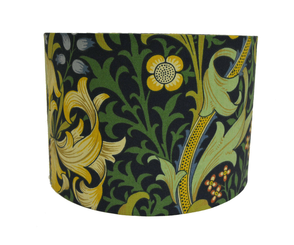 William Morris - Golden Lily - Midnight / Green - Lampshade Stunning Handmade.