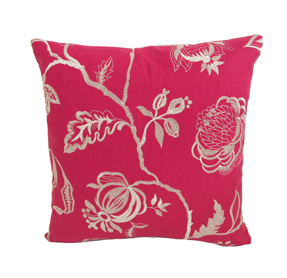 Prestigious Textiles - Lahini - Fuchsia - Cushion Covers/Pillow Throws Embroidery.