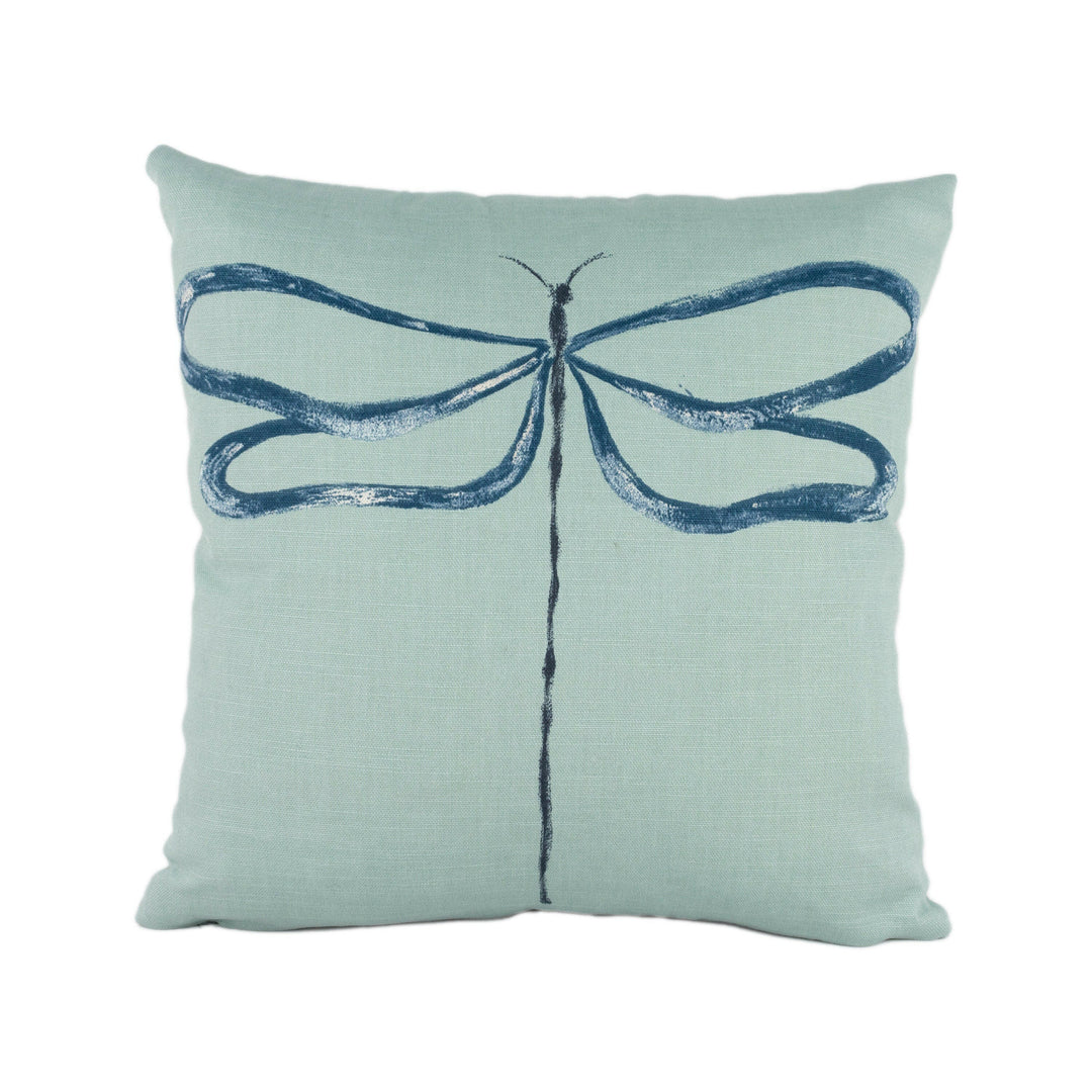 Scion - Dragonfly - Marine - Japanese Meets Scandinavian Dragonfly Cushion Cover Handmade Throw Pillow Designer Home Decor.
