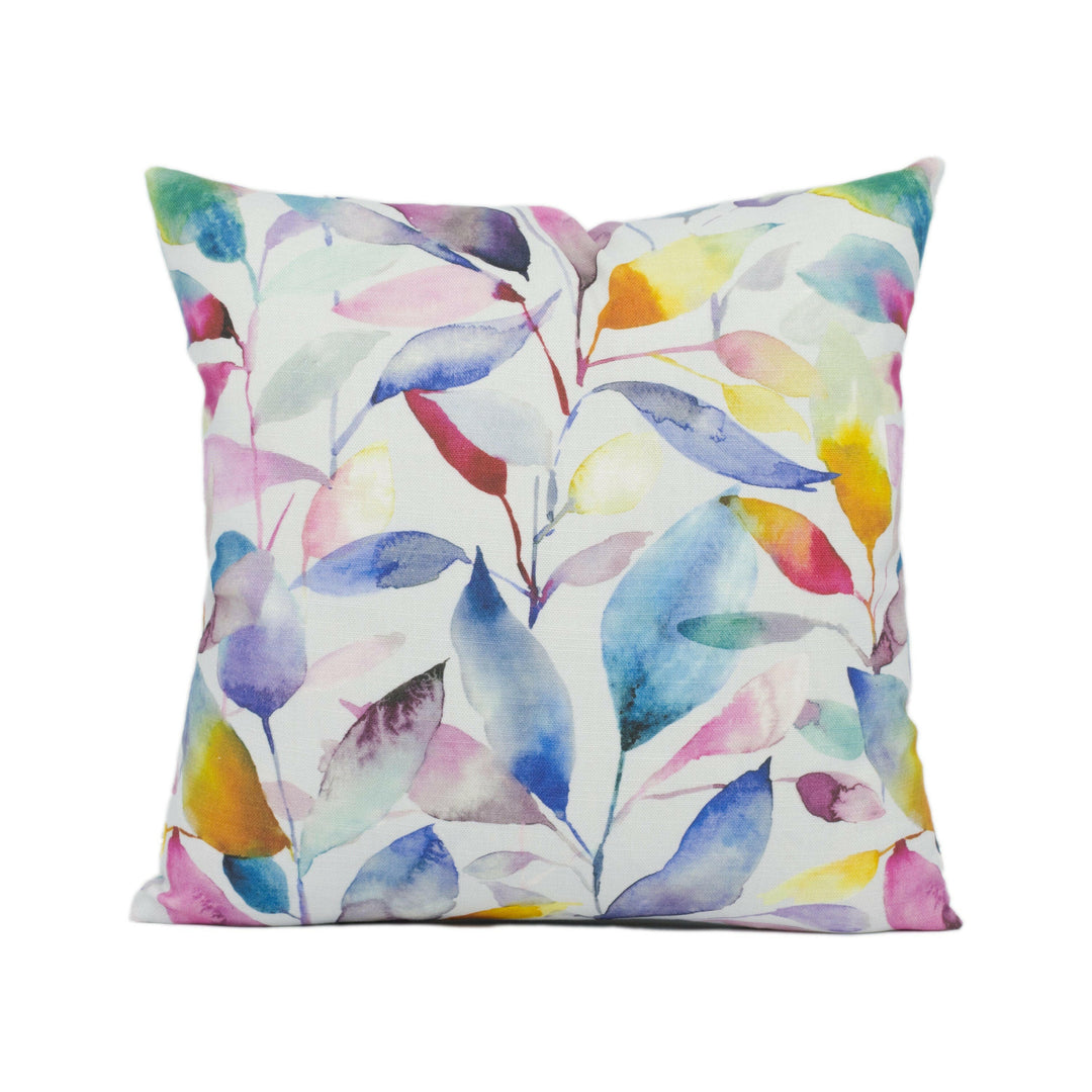 Voyage - Brympton - Lotus / Cream - Wonderful Leaf Design Cushion Cover Handmade Throw Pillow Designer Home Décor.