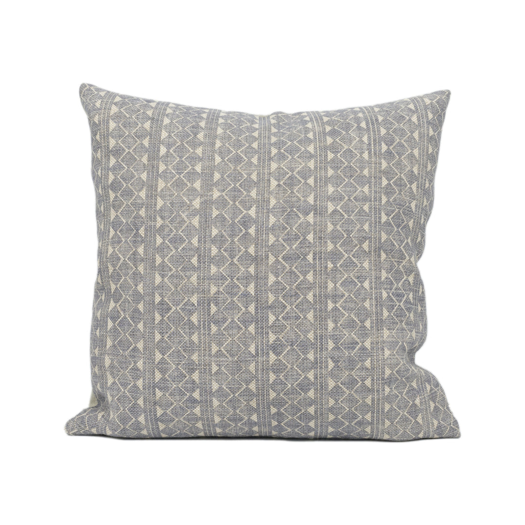 Fermoie - Quantock - Neutral 006 - Geometric Stripes and Diamonds Cushion Cover - Handmade Throw Pillow - Designer Home Décor