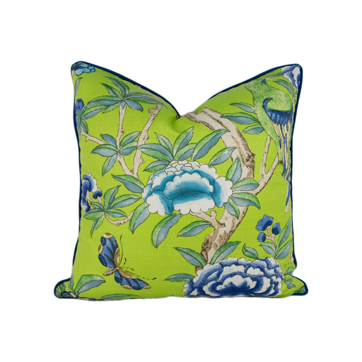 Thibaut - Giselle - Green - Cushion Cover Throw Pillow Designer Home Decor.