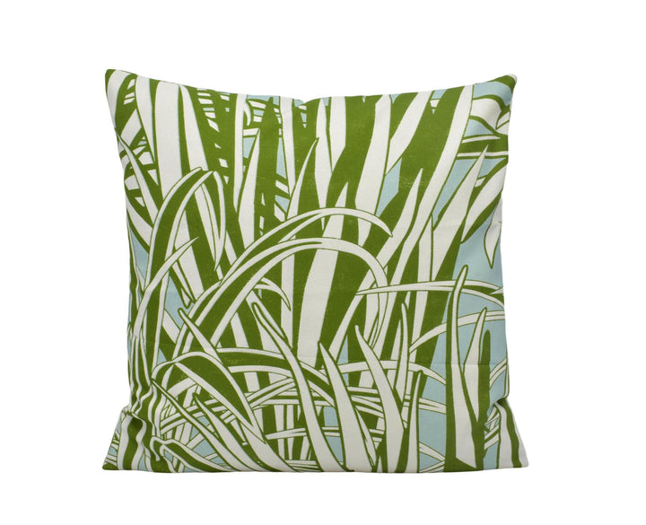 Nobilis - Aloe - 61 - Vibrant Designer Plant Cushion Cover - Graphic Agave Aloe Pillow - Green White Blue Jungle Throw Pillow - Custom Decor.