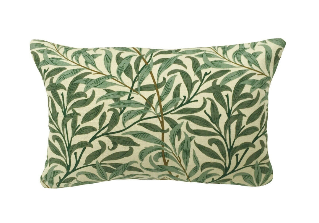 William Morris - Willow Boughs - Cream / Green - Cushion Cover Throw Pillow Designer Home Decor.