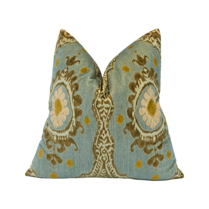 Lewis &amp; Wood - Nikita - Marina - Stunning Velvet Cushion Cover Handmade Throw Pillow Designer Moroccan Style Home Décor.