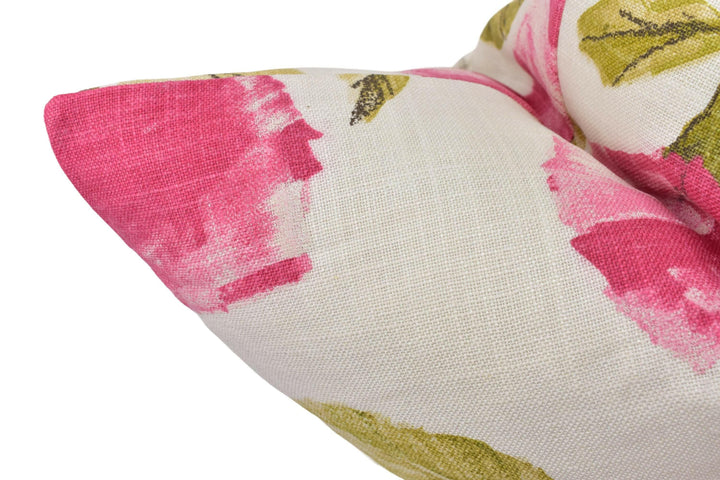 Harlequin - Lisanne - Fuchsia / Slate - Delicate Trailing Pink Floral Designer Cushion Cover - Luxury Throw Pillow - Handmade Home Decor.
