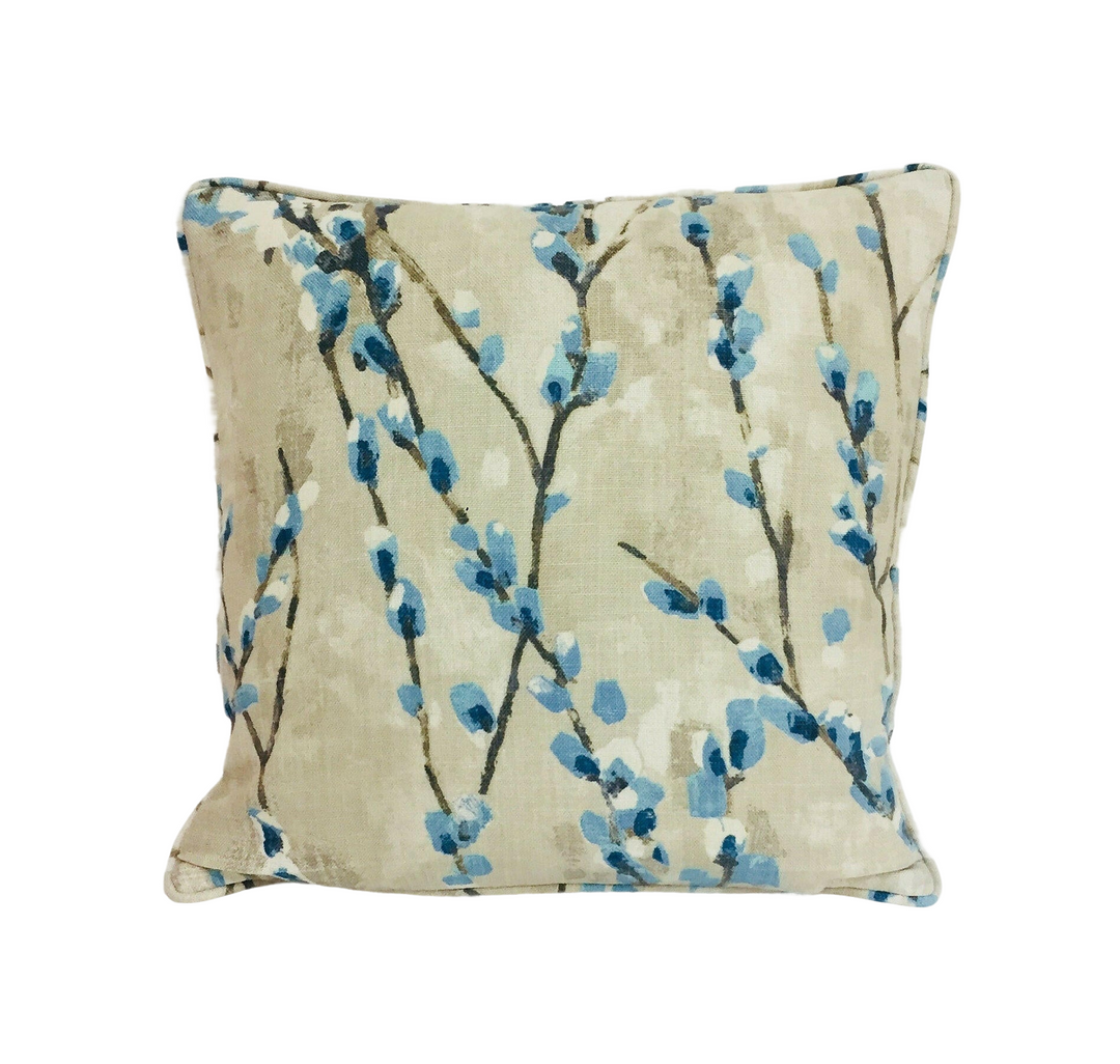 Harlequin - Salice - Marine - Vibrant Floral Designer Cushion Cover Throw Pillow Handmade Home Decor.