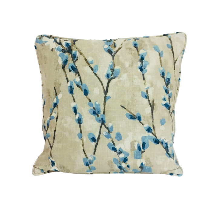 Harlequin - Salice - Marine - Vibrant Floral Designer Cushion Cover Throw Pillow Handmade Home Decor.