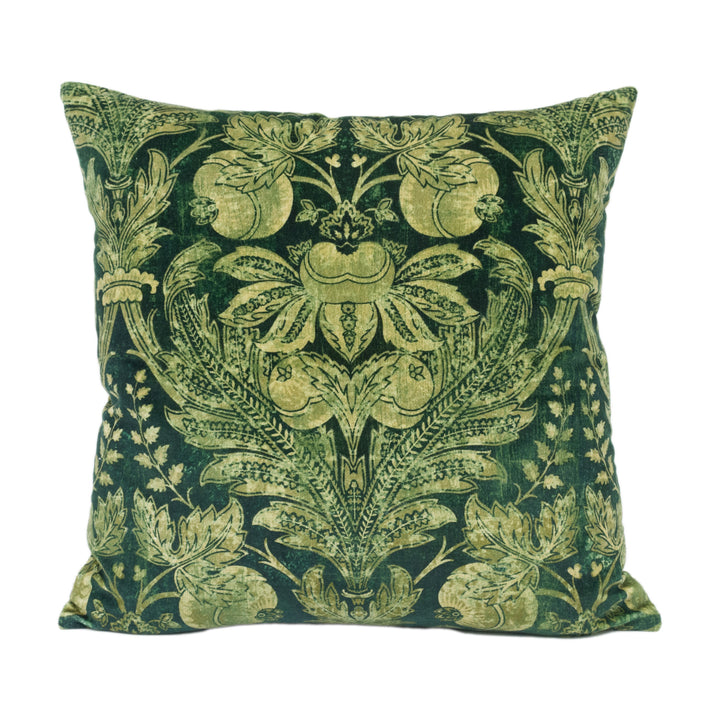 GP &amp; J Baker - Lapura Velvet - Emerald - Elegant Indienne Inspired Cushion Cover - Handmade Throw Pillow Designer Home Décor