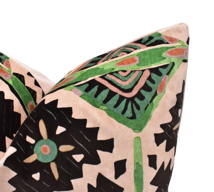 Harlequin - Brocha - Blush / Charcoal  Stunning Handmade Cushion Cover Designer Home Décor Velvet Throw Pillow