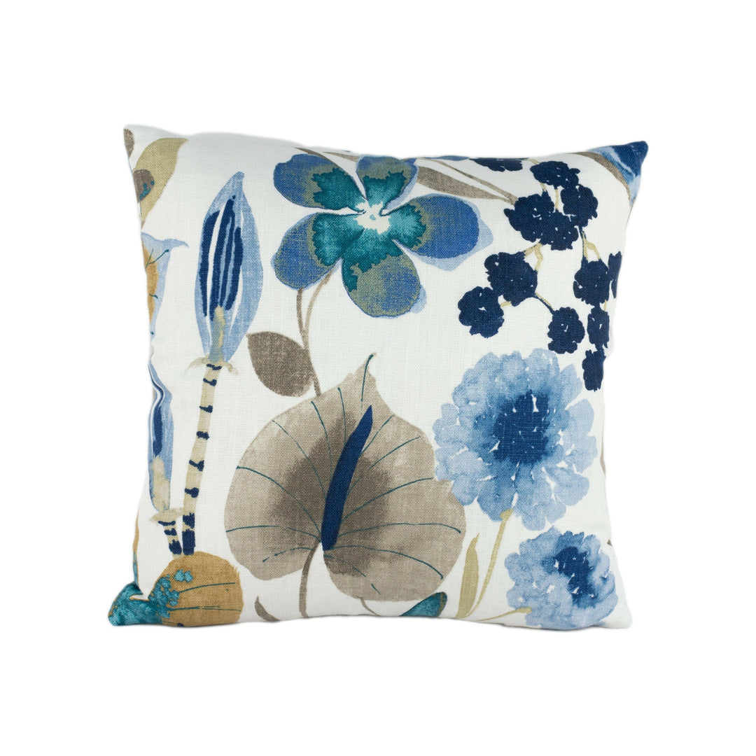 Harlequin - Nalina - Indigo / Mustard / Stone - Exotic Floral Cushion Cover Throw Pillow Handmade Designer Home Decor.