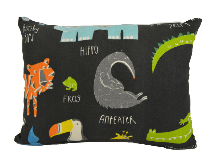 Scion - Animal Magic - Tutti Frutti / Blackboard - Cute Zoo Animal Cushion Cover - Perfect For Children's Room or Nursery - Throw Pillow.