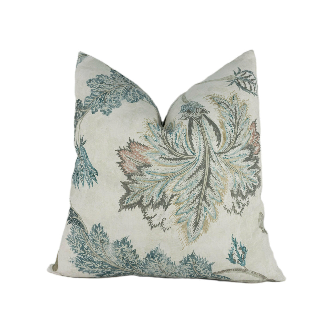 Zoffany - Indienne Print - Natural / Aubusson - Luxurious Floral Zoffany Archive Cushion Cover - Handmade Throw Pillow Designer Home Decor.