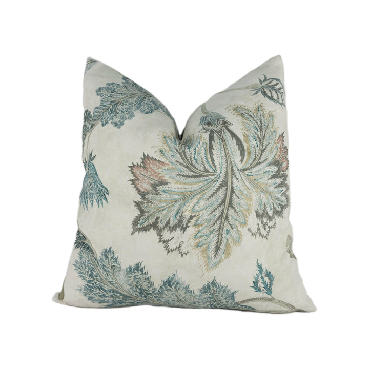 Zoffany - Indienne Print - Natural / Aubusson - Luxurious Floral Zoffany Archive Cushion Cover - Handmade Throw Pillow Designer Home Decor.