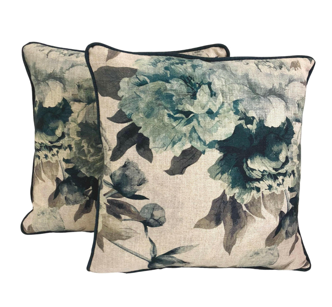 Chivasso Fabric - Fiore Botanico - Cushion Cover Pillow Throw 16" x 16".