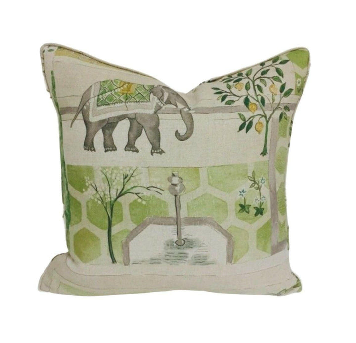 Sanderson - Sultans Garden - Garden Green - Paradise Persian Garden Designer Cushion Cover - Luxury Throw Pillow - Handmade Home Decor.