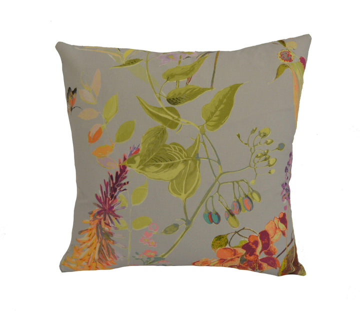 Prestigious - Bougainvillea - Pebble - Delightful Floral Botanical Cushion Cover - Handmade Throw Pillow Designer Home Decor.
