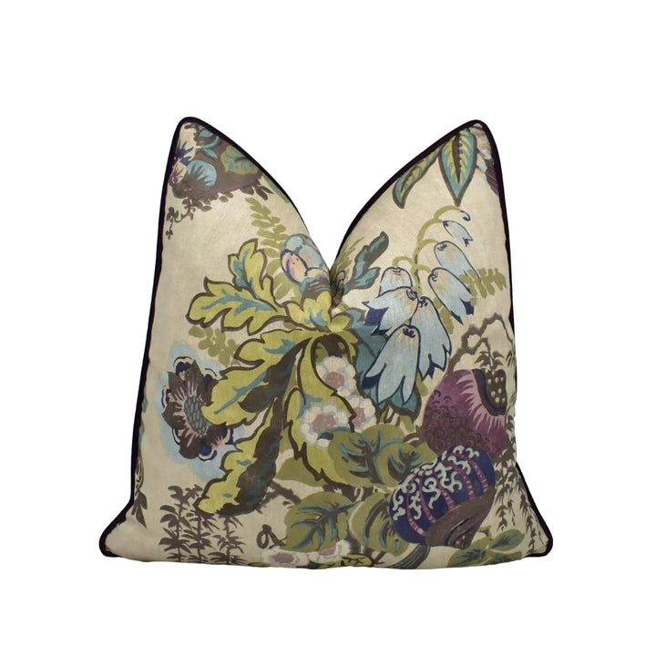 a decorative pillow with a floral pattern.