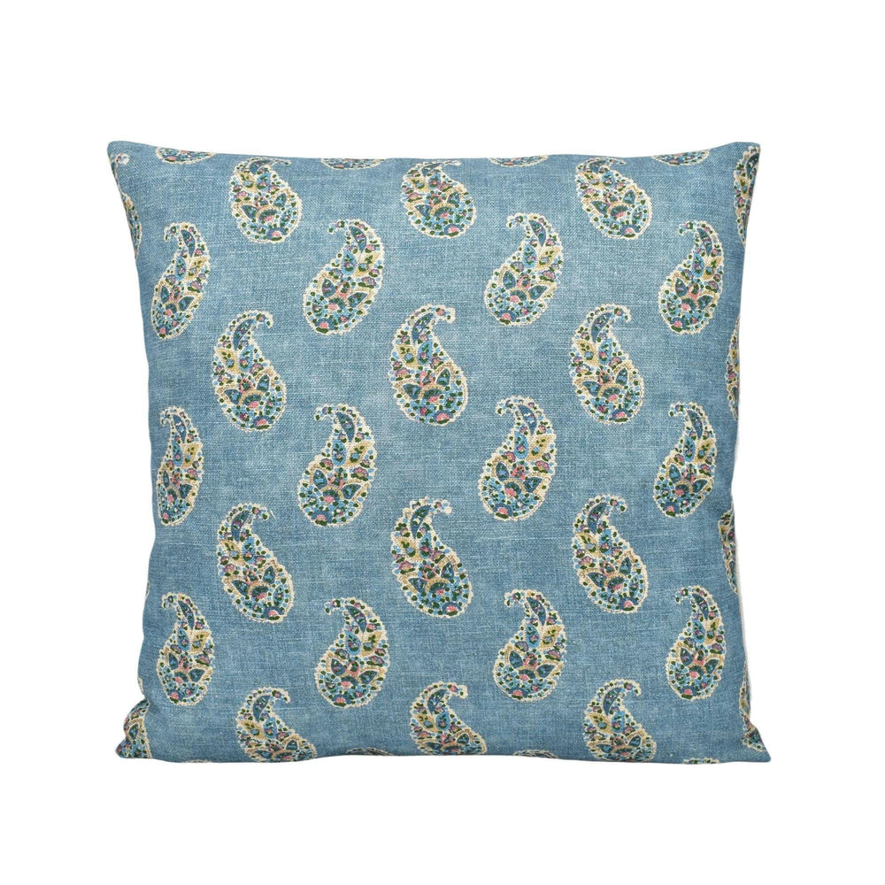 GP & J Baker - Patola Paisley - Blue - Charming Small Scale Paisley Designer Cushion Cover - Luxury Throw Pillow - Handmade Home Decor.