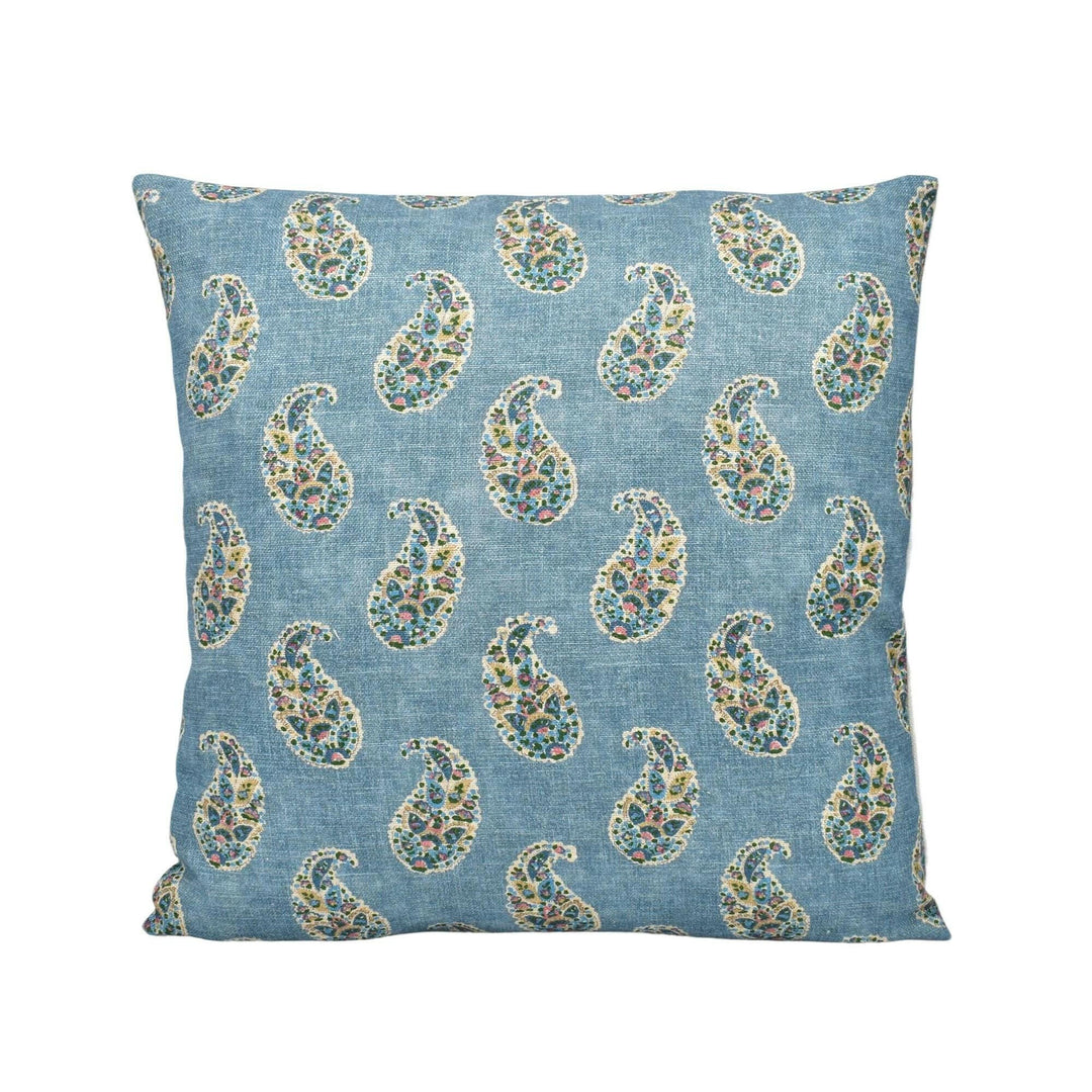 GP & J Baker - Patola Paisley - Blue - Charming Small Scale Paisley Designer Cushion Cover - Luxury Throw Pillow - Handmade Home Decor.