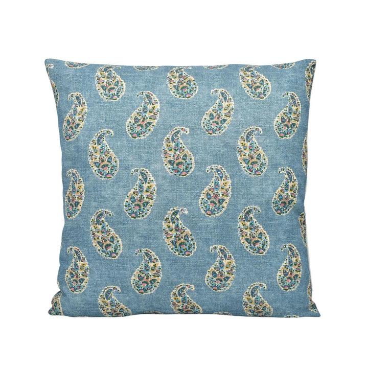 GP & J Baker - Patola Paisley - Blue - Charming Small Scale Paisley Designer Cushion Cover - Luxury Throw Pillow - Handmade Home Decor.