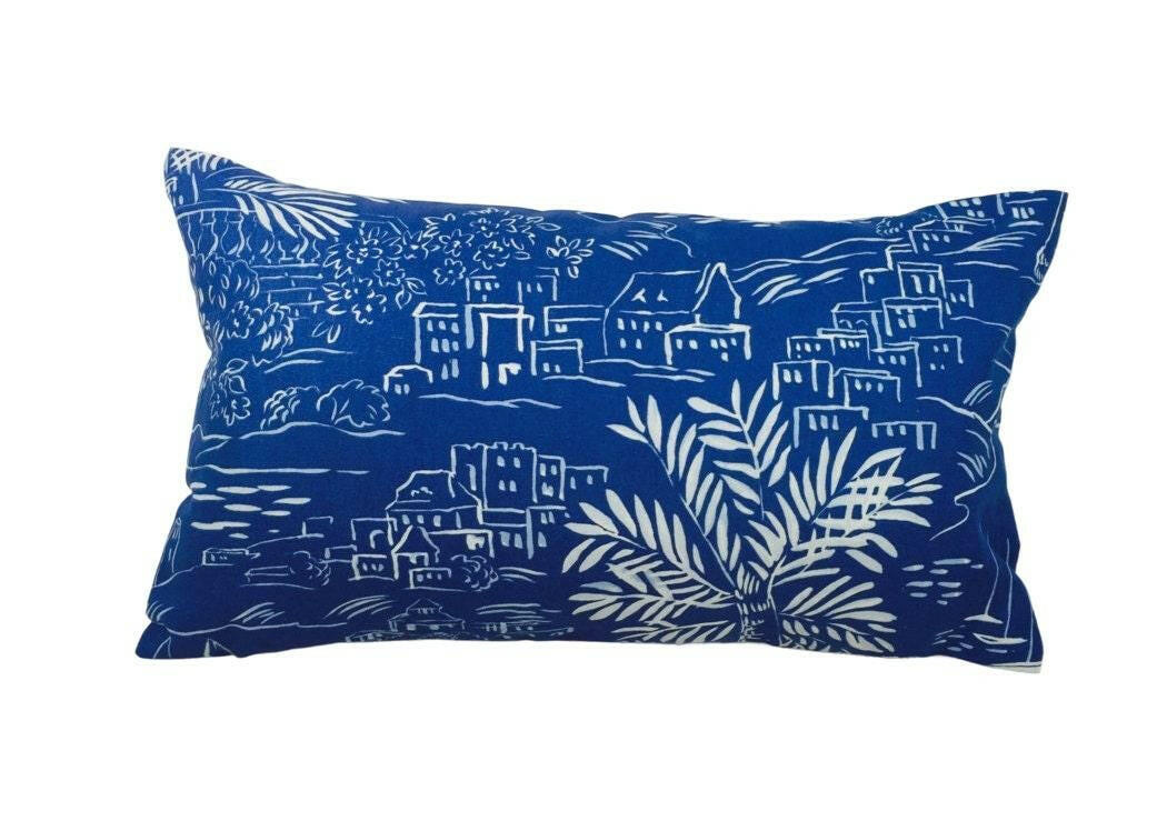 Designers Guild - Ralph Lauren - Homeport Scenic - Harbour - Stunning Designer Cushion Cover Throw Pillow Home Decor.