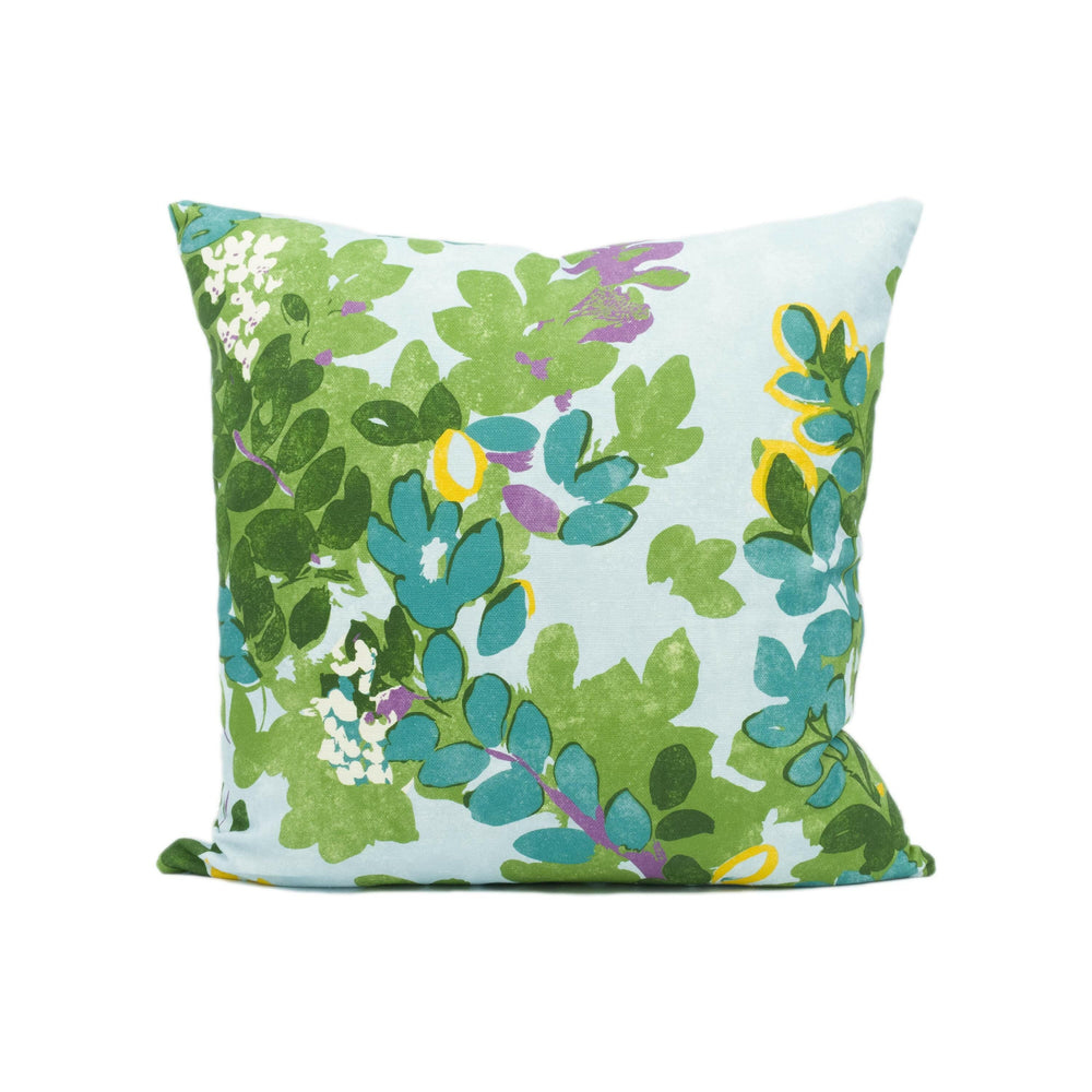 Thibaut - Central Park - Sky Blue - Mesmerizing 1930's New York Tree Canopy Designer Cushion Cover - Luxury Throw Pillow - Handmade Home.