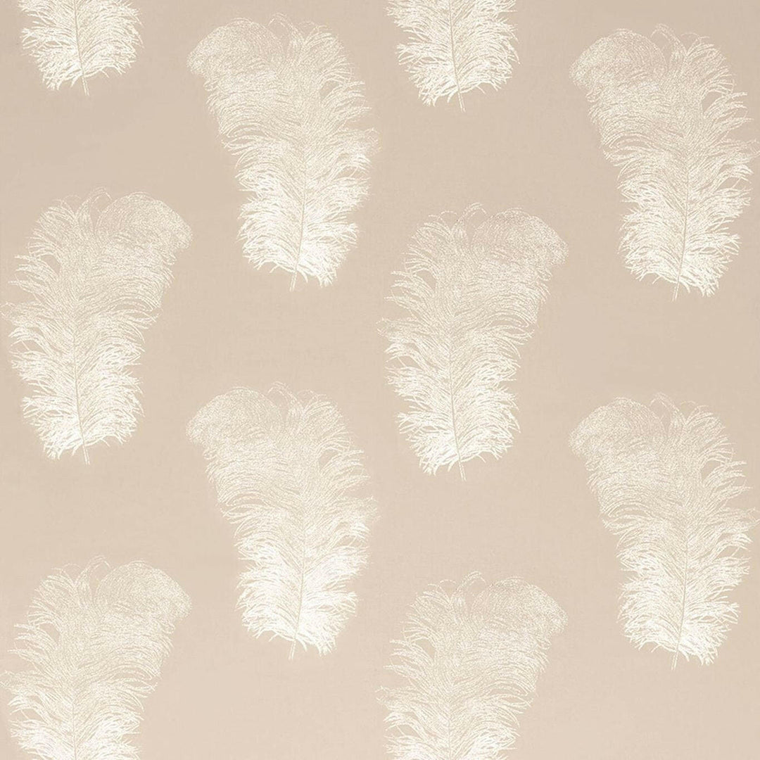 Harlequin - Operetta - Pebble - Extravagant Metallic Ostrich Feather Cushion Cover Throw Pillow Designer Home Decor.