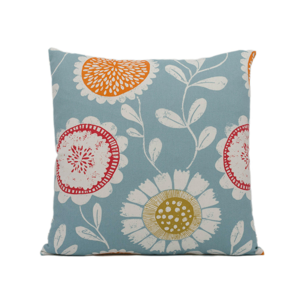Scion - Anneke - Sulphur / Tangerine / Chilli - Fun Floral Cushion Cover - Handmade Throw Pillow - Designer Home Decor.