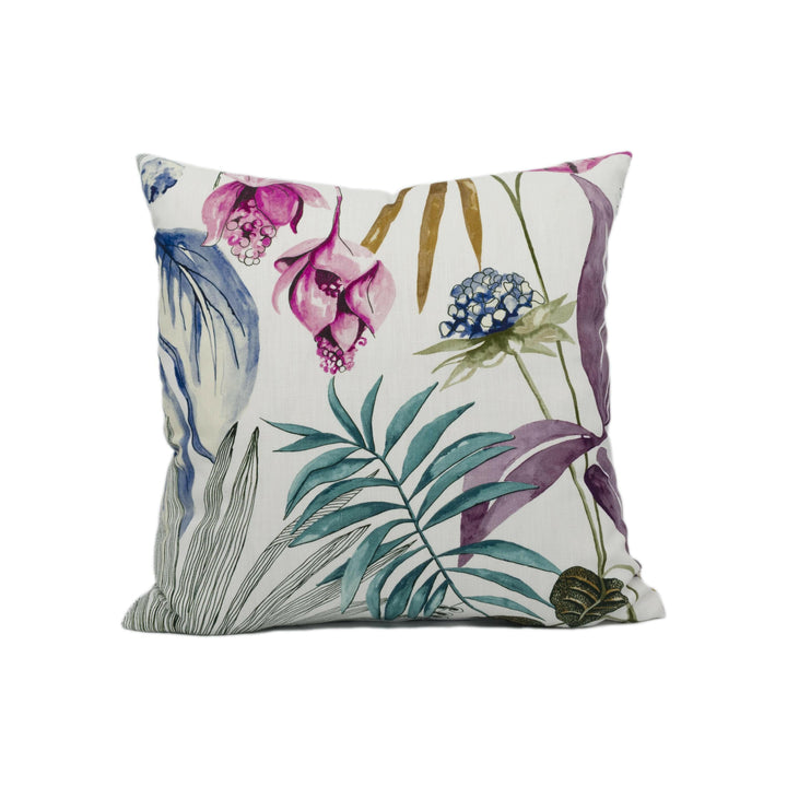 Harlequin - Habanera - Cerise / Honey / Marine - Ibiza Inspired Tropical Floral Cushion Cover - Handmade Throw Pillow - Designer Home Décor.