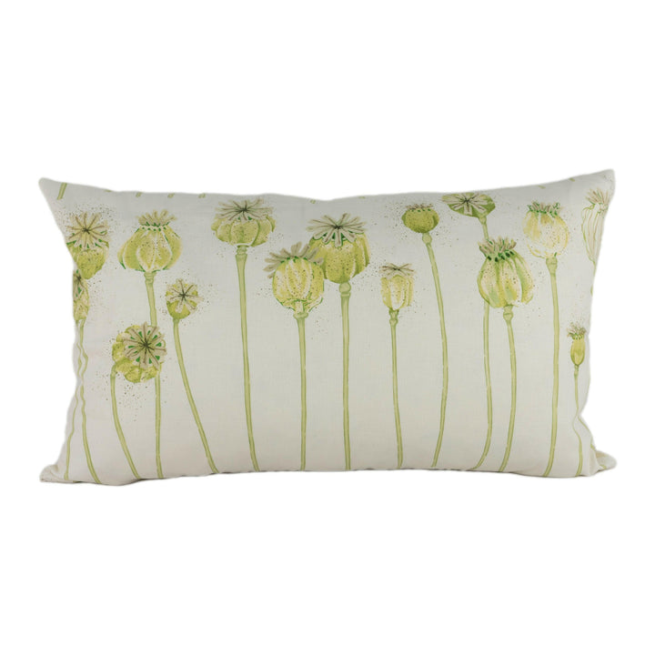 Sanderson - Poppy Pods - Olive / Almond - Stunning Designer Cushion Cover Home Décor Throw Pillow.