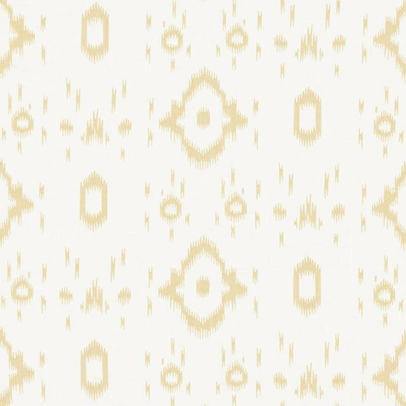Veere Grenney for Schumacher - Tabitha - Straw - Versatile Exotic Ikat Designer Cushion Cover - Handmade Throw Pillow - Luxury Home Decor.