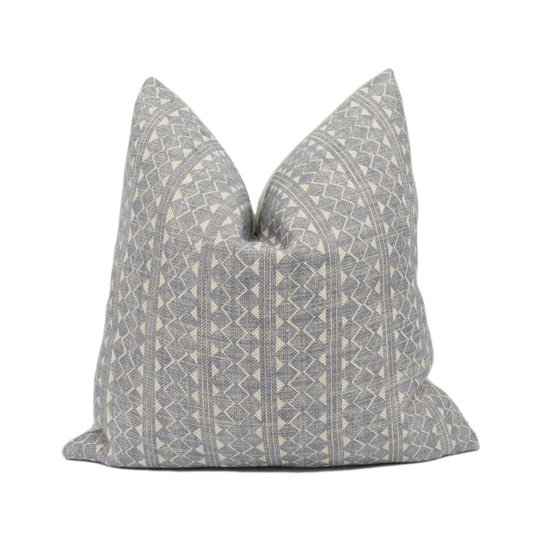 Fermoie - Quantock - Neutral 006 - Geometric Stripes and Diamonds Cushion Cover - Handmade Throw Pillow - Designer Home Décor