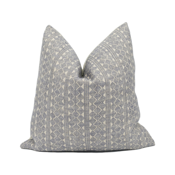 Fermoie - Quantock - Neutral 006 - Geometric Stripes and Diamonds Cushion Cover - Handmade Throw Pillow - Designer Home Décor