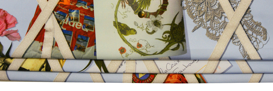Designers Guild / Christian Lacroix - Souvenir Ciel - Made To Measure Professionally Made Roman Blind.