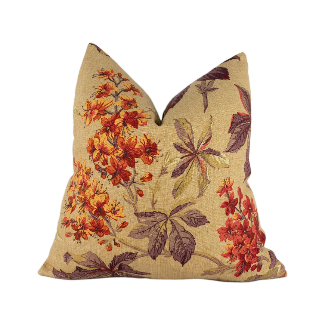 Sanderson - Pavia - Amber / Plum - Stunning Designer Cushion Cover Home Décor Throw Pillow.