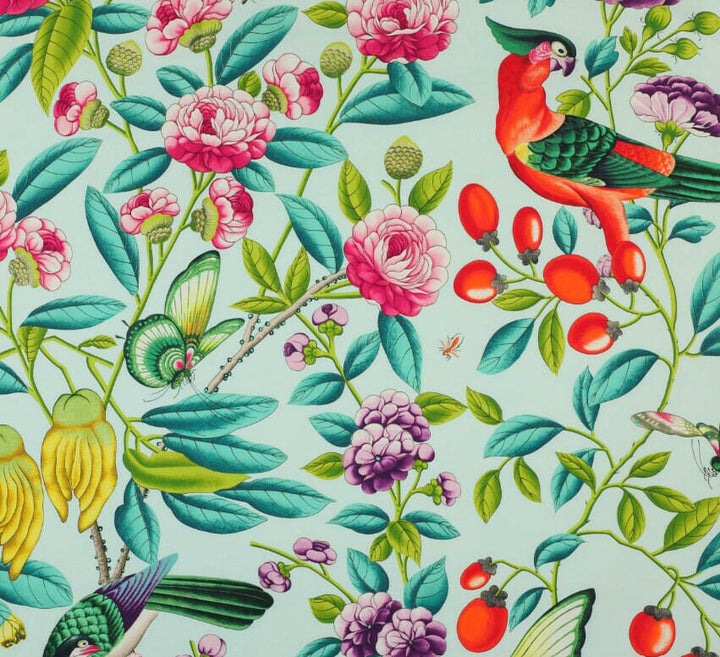 Manuel Canovas - Serendip - Turquoise - Bright Multi Coloured Floral Designer Cushion Cover - Handmade Throw Pillow - Designer Home Decor.