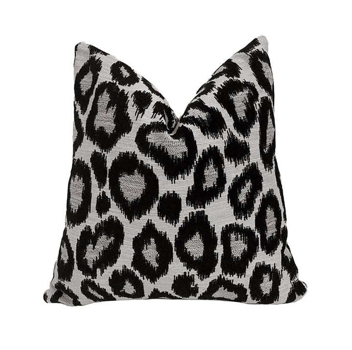 Clarke &amp; Clarke - BW1039 - Black / White - Stunning Leopard Print Cushion Cover Throw Pillow Designer Home Decor