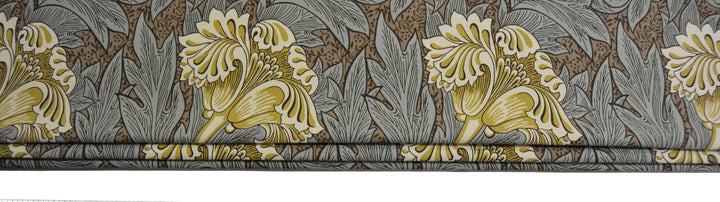 William Morris - Tulip - Bullrush &amp; Slate - Professionally Made Roman Blind Made to Measure.