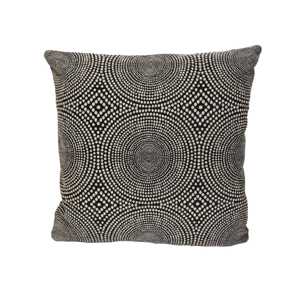 Scion - Kateri - Charcoal - Soft Concentric Circle Weave Cushion Cover - Handmade Throw Pillow Designer Home Decor.