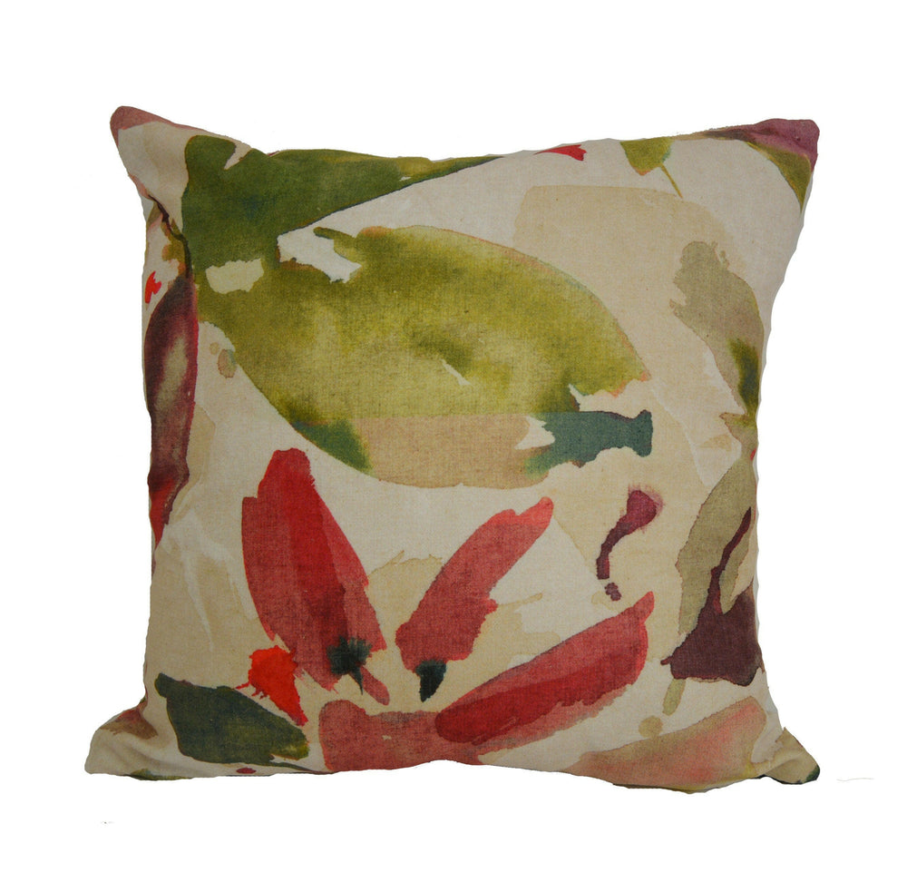 Prestigious - Azzuro - Antique - Abstract Faux Suede Floral Cushion Cover - Handmade Throw Pillow Designer Home Decor.