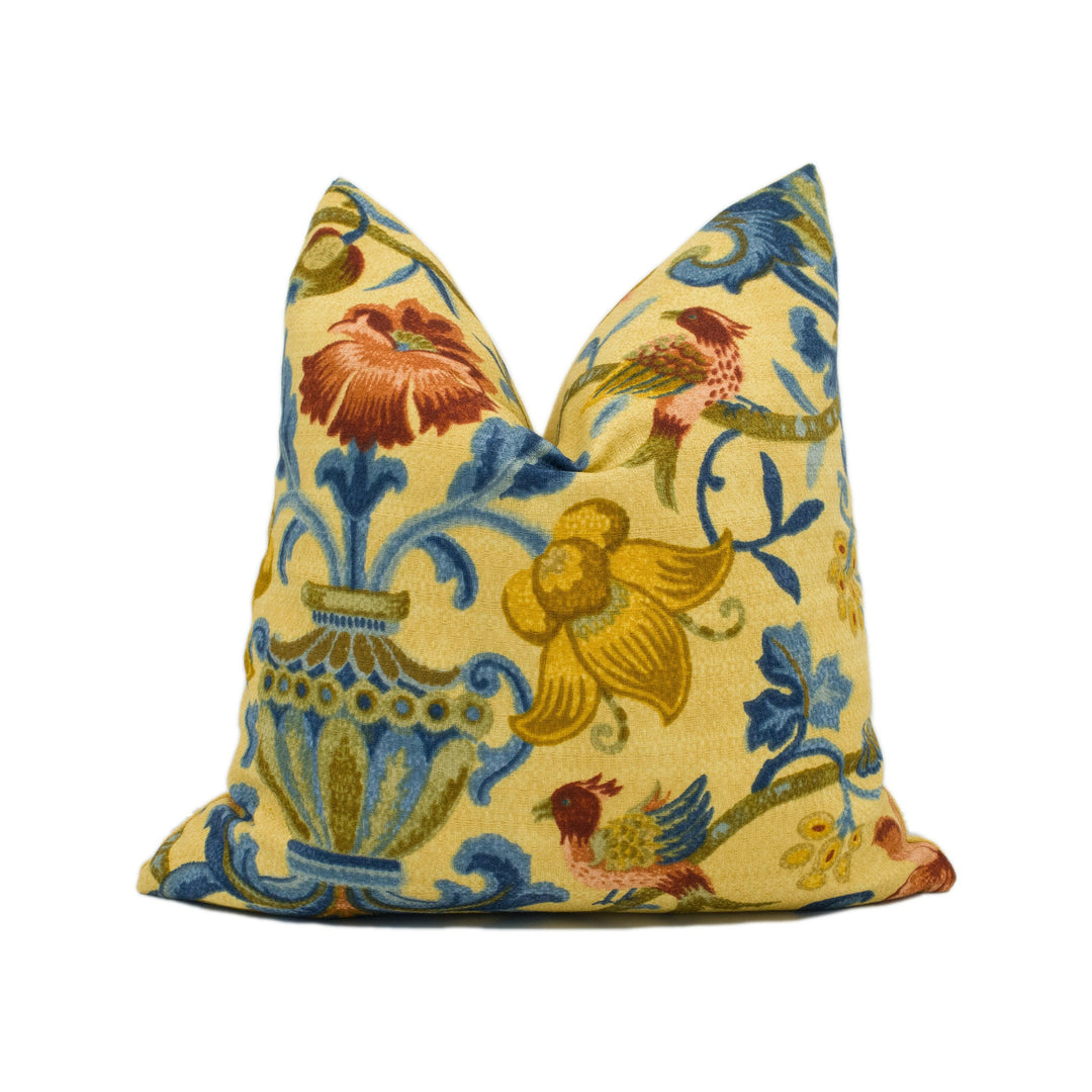 Zoffany - Pompadour - Rare Discontinued Floral Vintage Fabric Cushion Cover - Handmade Throw Pillow - Designer Home Décor.