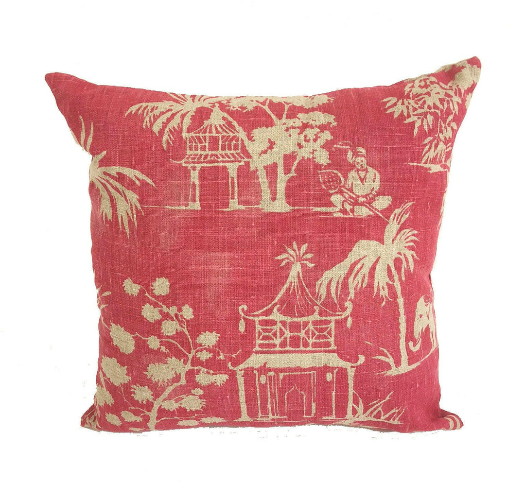 Clarke and Clarke - Mandir - Sorbet - Cushion Cover Pillow Throw.