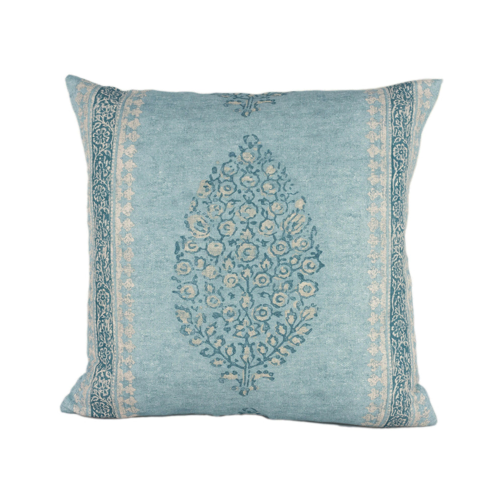 Thibaut - Chappana - Slate Blue - Stunning Designer Cushion Cover Home Decor Throw Pillow.