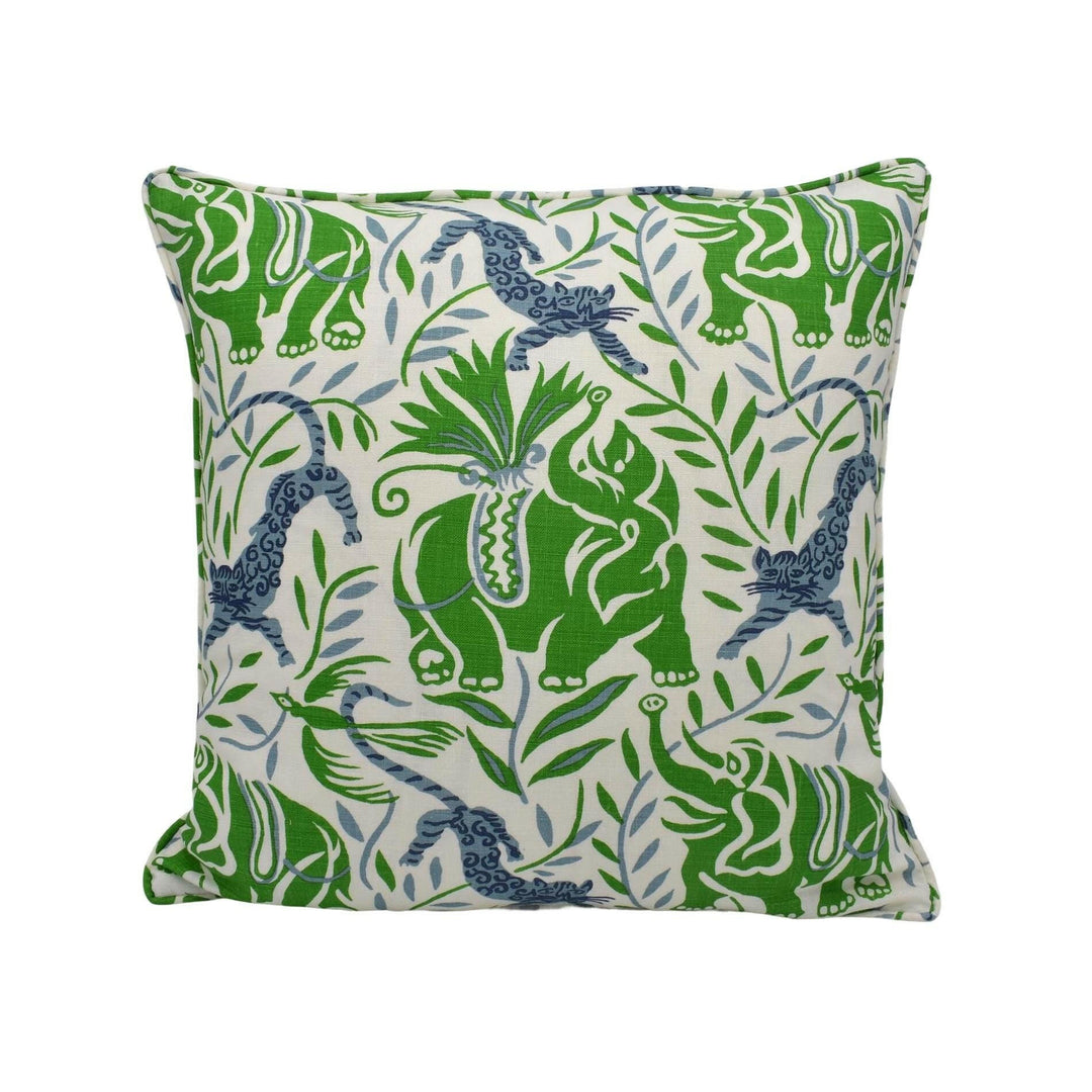 Christopher Farr - La Jungle - Prato - Raoul Dufy Inspired Exotic Wildlife Cushion Cover - Handmade Throw Pillow - Designer Home Décor.