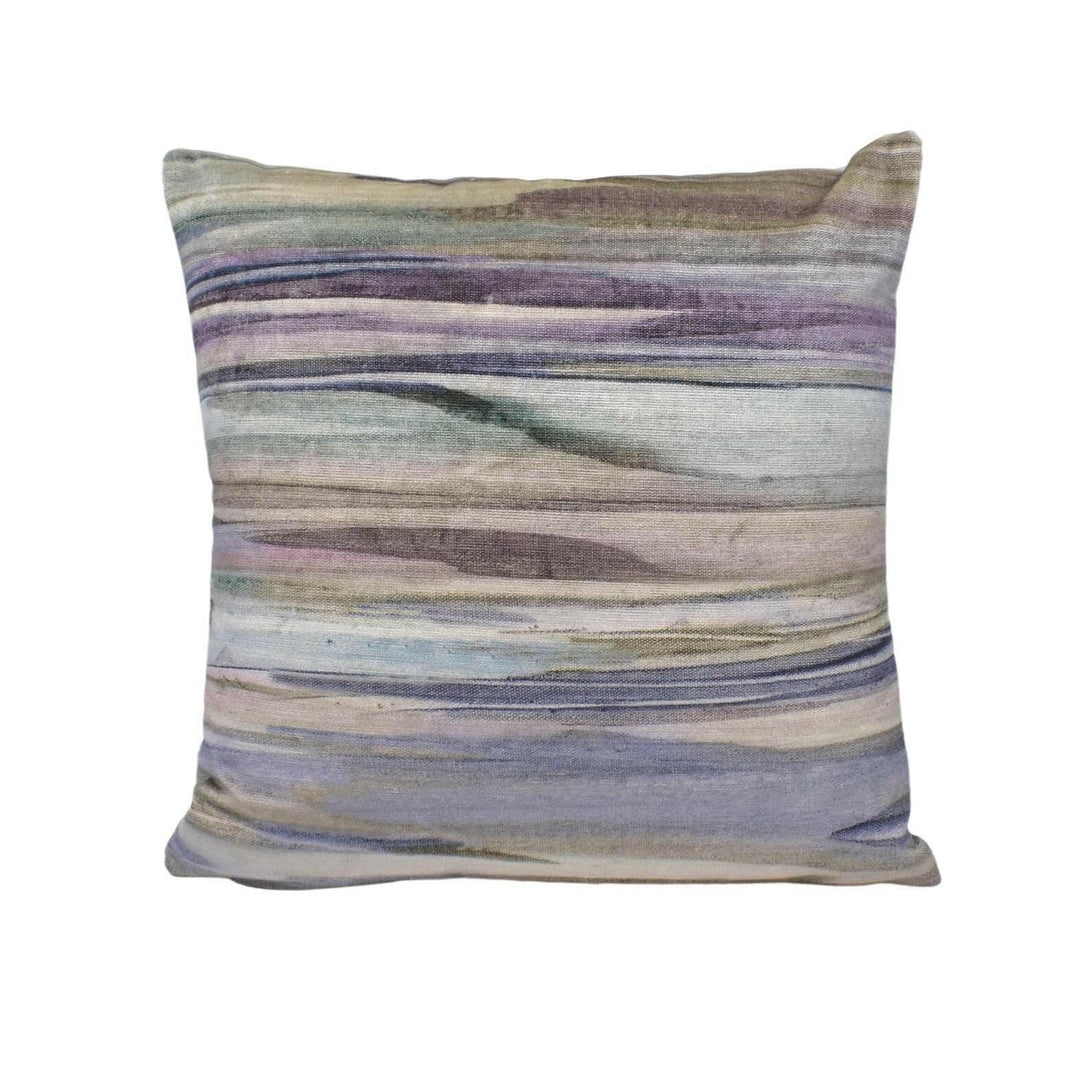 Voyage - Galatea -  Amethyst - Alluring Abstract Dreamscape Designer Velvet Cushion Cover - Luxury Handmade Throw Pillow - Scatter Sofa.