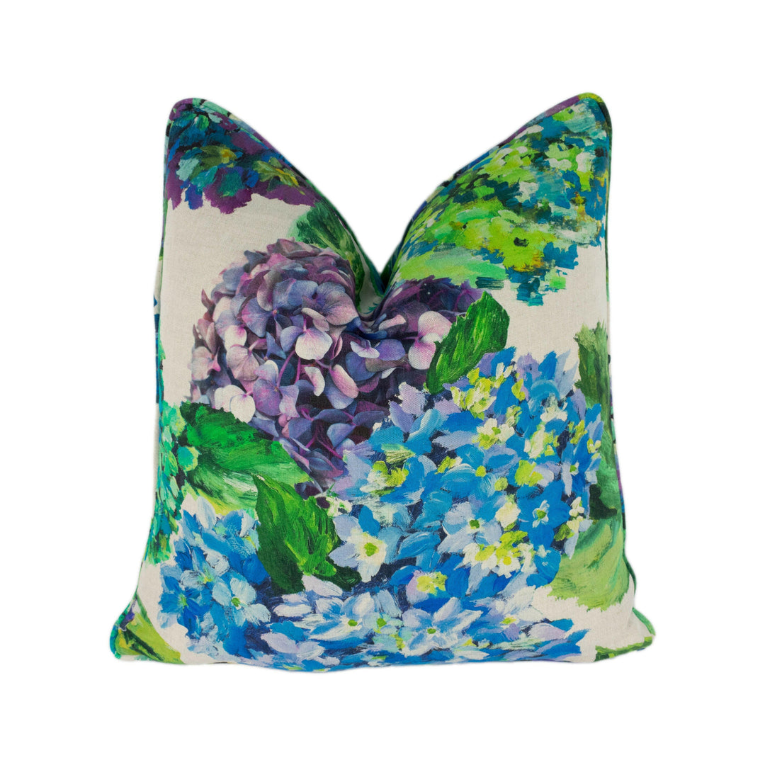 Designers Guild - Sudara Lino - Azure - Stunning Self Piped Cushion Cover Throw Pillow Home Decor.